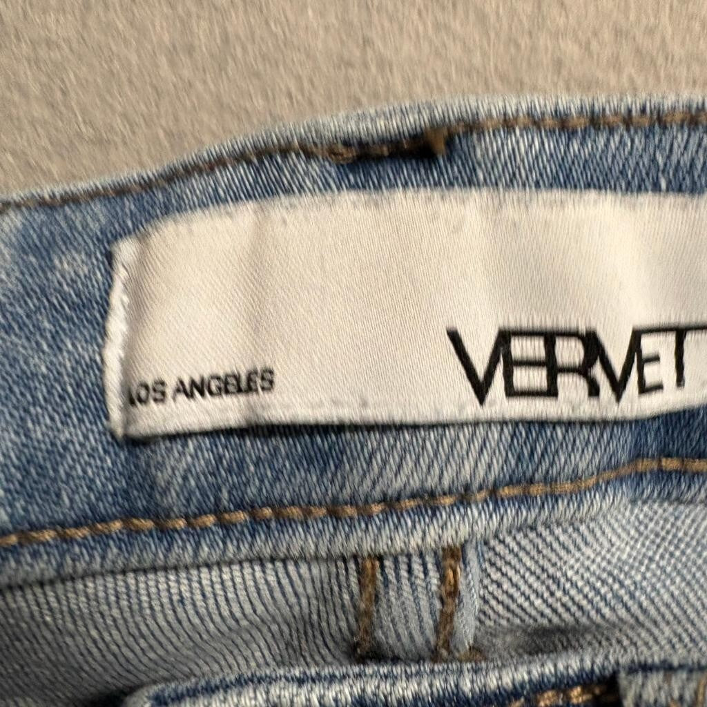 Vervet Los Angeles Skinny Jeans Womens Size 25 Blue Denim Stretch V2423L