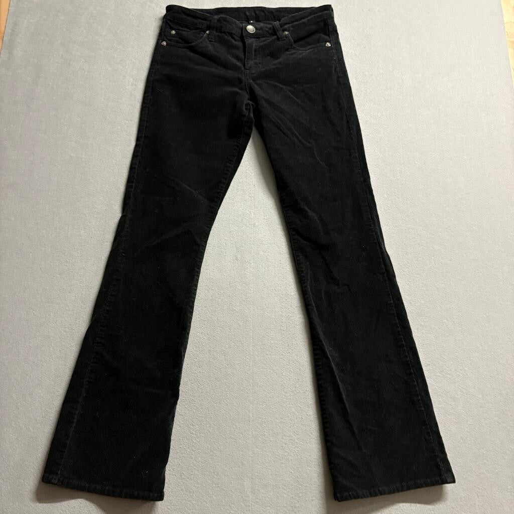 Kut from the Kloth Corduroy Pants Womens Size 6 Black Stretch Bootcut Flare