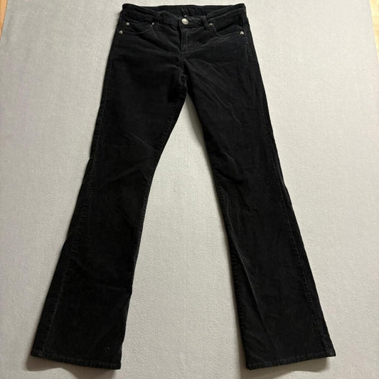 Kut from the Kloth Corduroy Pants Womens Size 6 Black Stretch Bootcut Flare