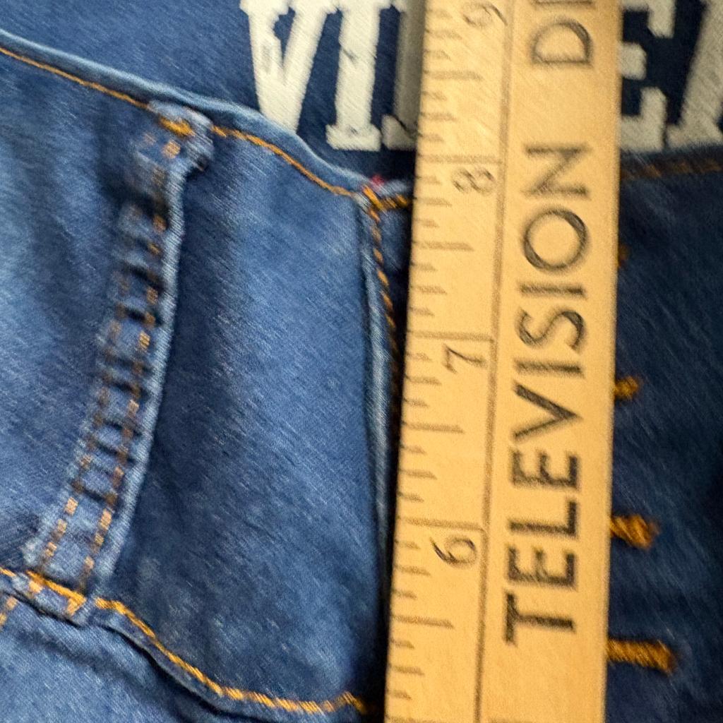 VIP Jeans Womens Size 5/6 High Rise Skinny Blue Denim 4 Button Fly Stretch