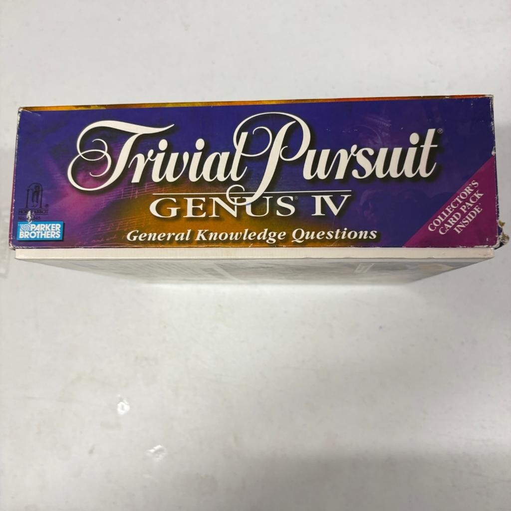 Trivial Pursuit Genus IV Board Game 1996 Parker Brothers Vintage Complete