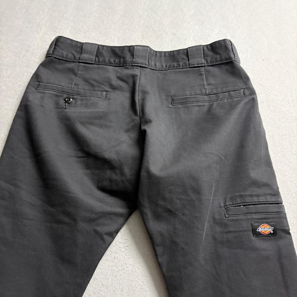 Dickies Skinny Straight Double Knee Pants Mens 31x30 Black Workwear WP811BK