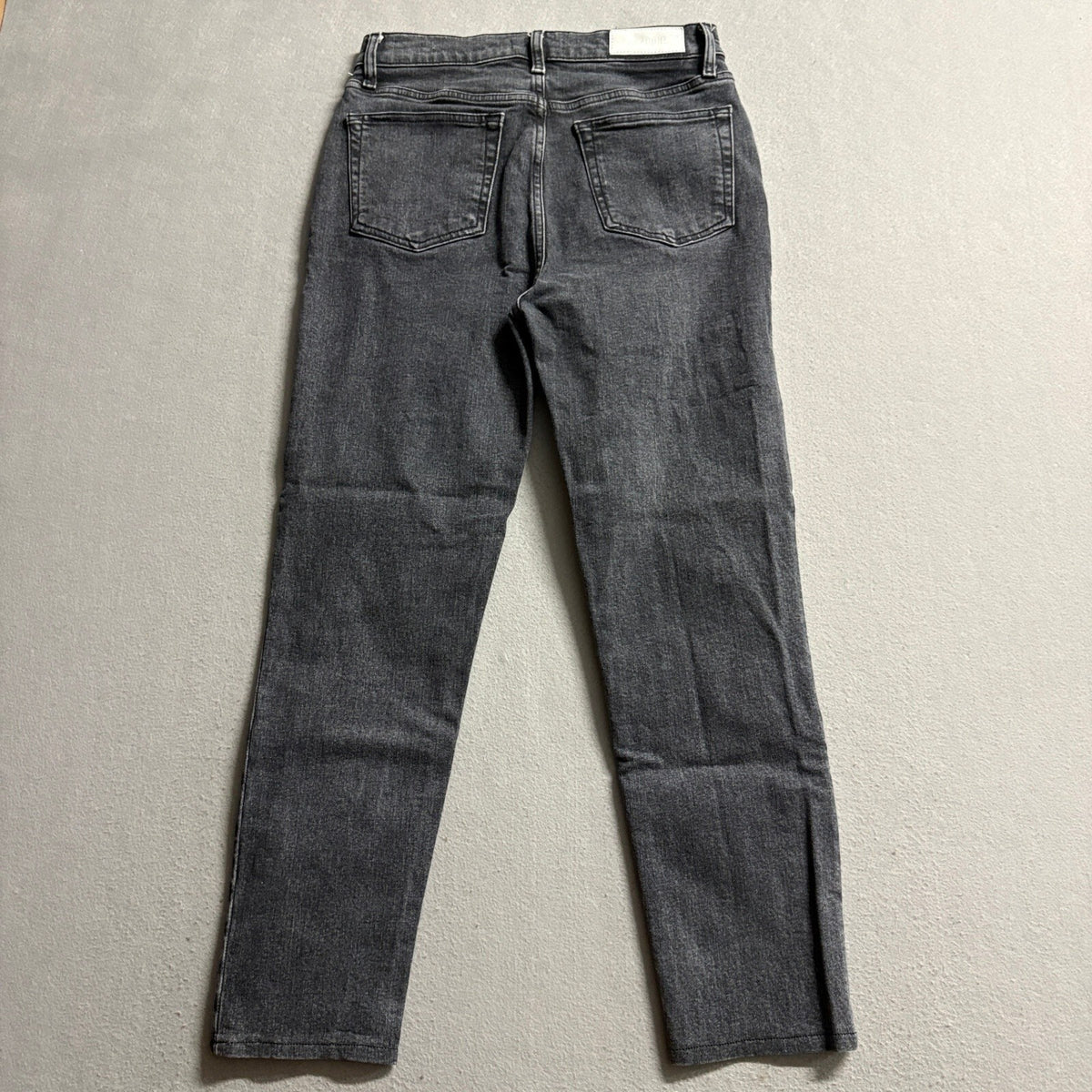 RE/DONE Originals High Rise Ankle Crop Jeans Womens 28 Black Stoned Noir Stretch
