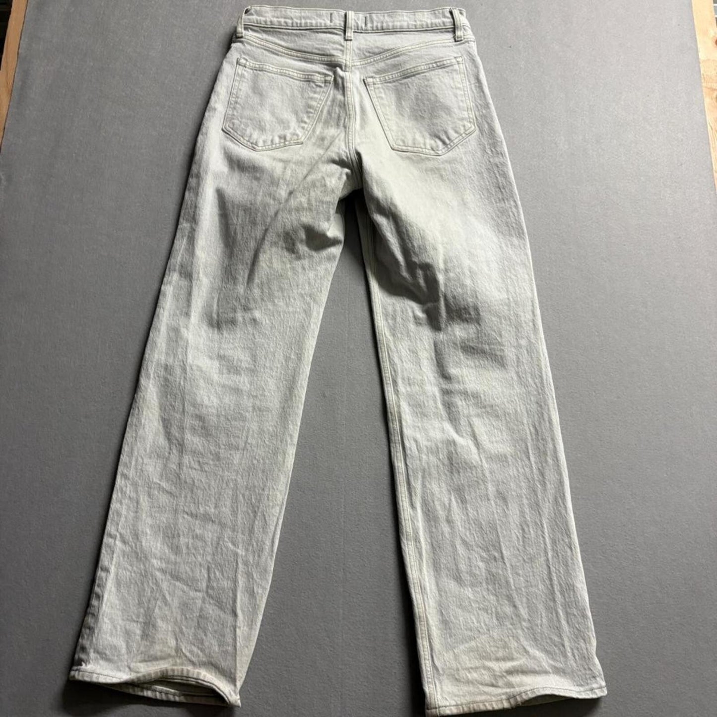 Abercrombie & Fitch The 90s Relaxed Jean Womens 28 6R High Rise Gray Denim