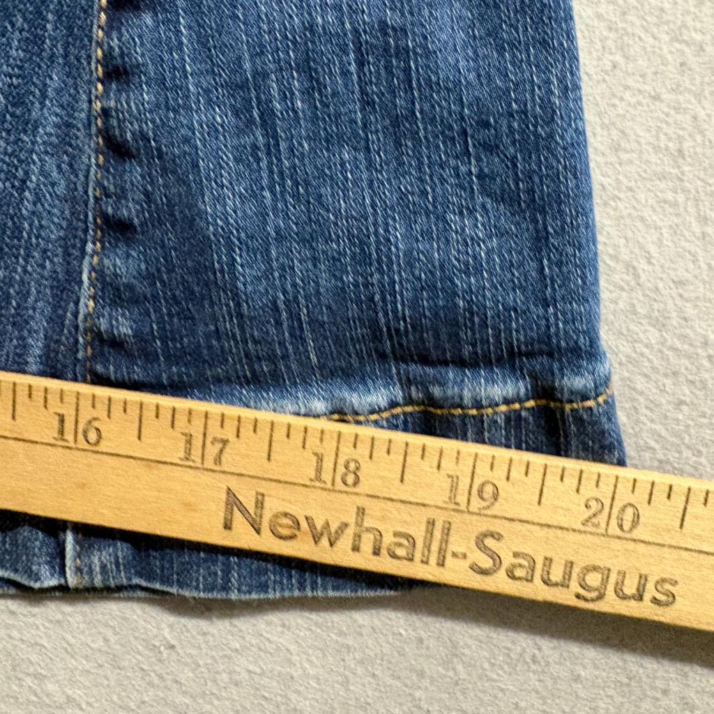 Festive Women's High Rise Extreme Flare Bell Bottom Jeans Blue Size 12T Tall