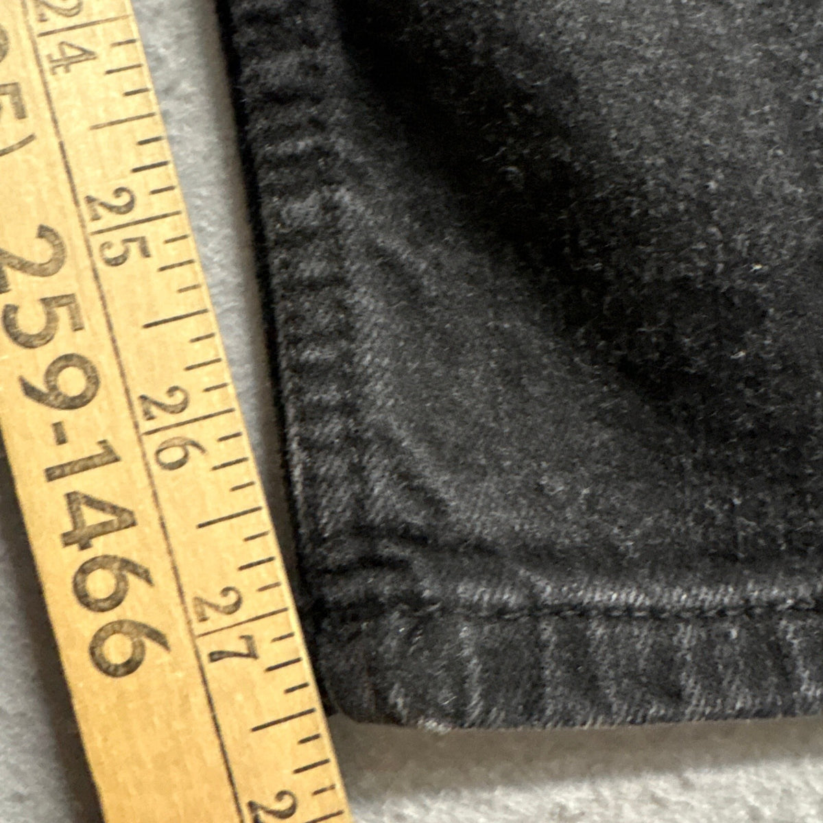 Levis 511 Slim Jeans Mens 28x28 Black Distressed Ripped Denim Pants 16 REG