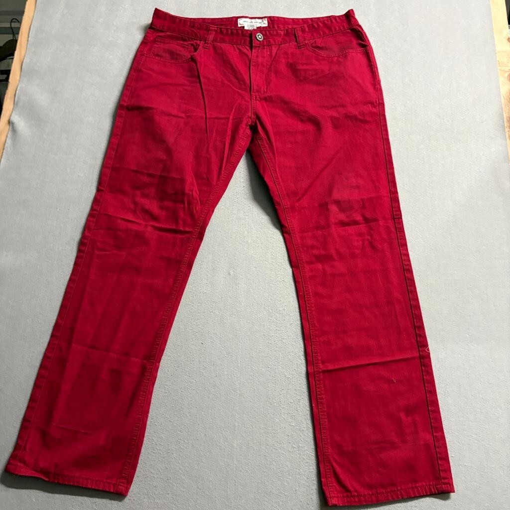Ace of Diamond USA Red Jeans Womens Size 40x32 Straight Leg Cotton Denim