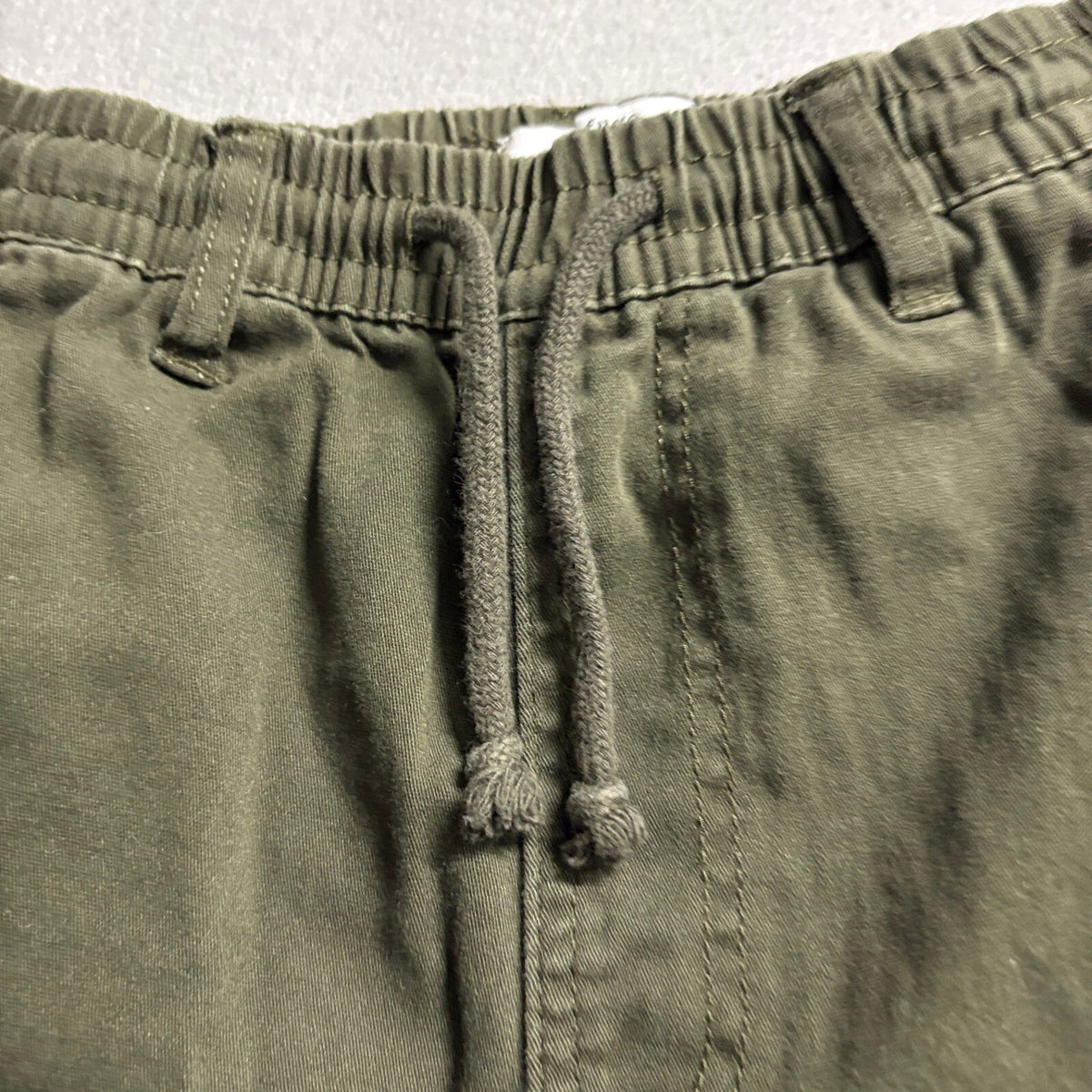Refuge Womens Cargo Jogger Pants XS Green Elastic Waist Drawstring Pockets