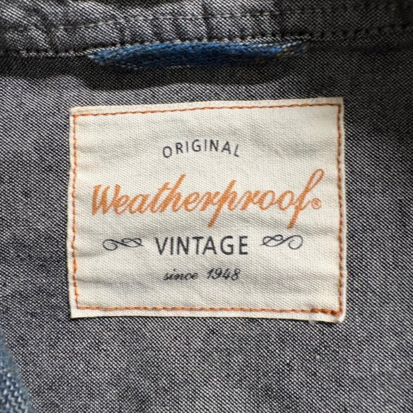 Weatherproof Vintage Flannel Shirt Mens Large Blue Plaid Long Sleeve Button Up