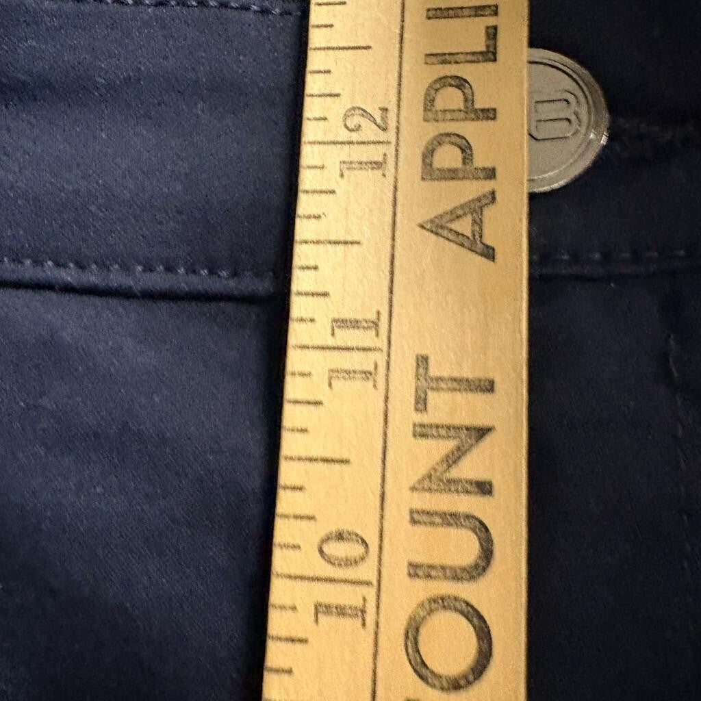 Benjamin Black Slim Jeans Mens 46x32 Navy Blue Stretch Denim Pants NWT