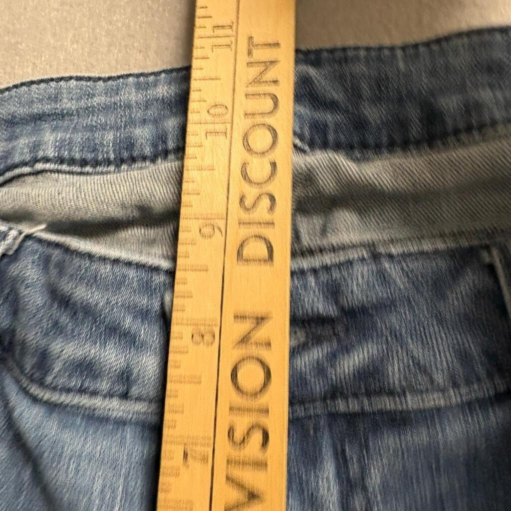 Kut from the Kloth Jeans Womens 10 Blue Denim Stretch Straight Leg Cuffed