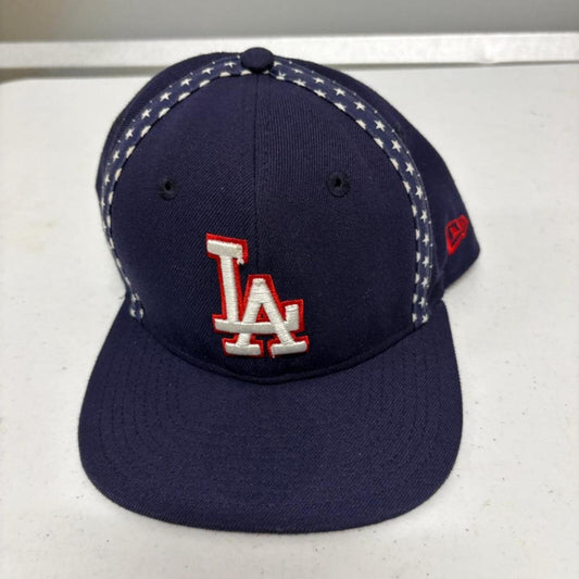 Los Angeles Dodgers New Era 9FIFTY Snapback Hat Stars Stripes USA Flag Navy Blue