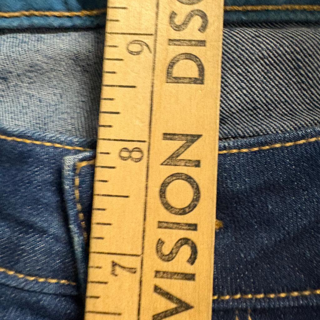 Paige Penny Flare Jeans Womens 27 Blue Denim Stretch Made in USA