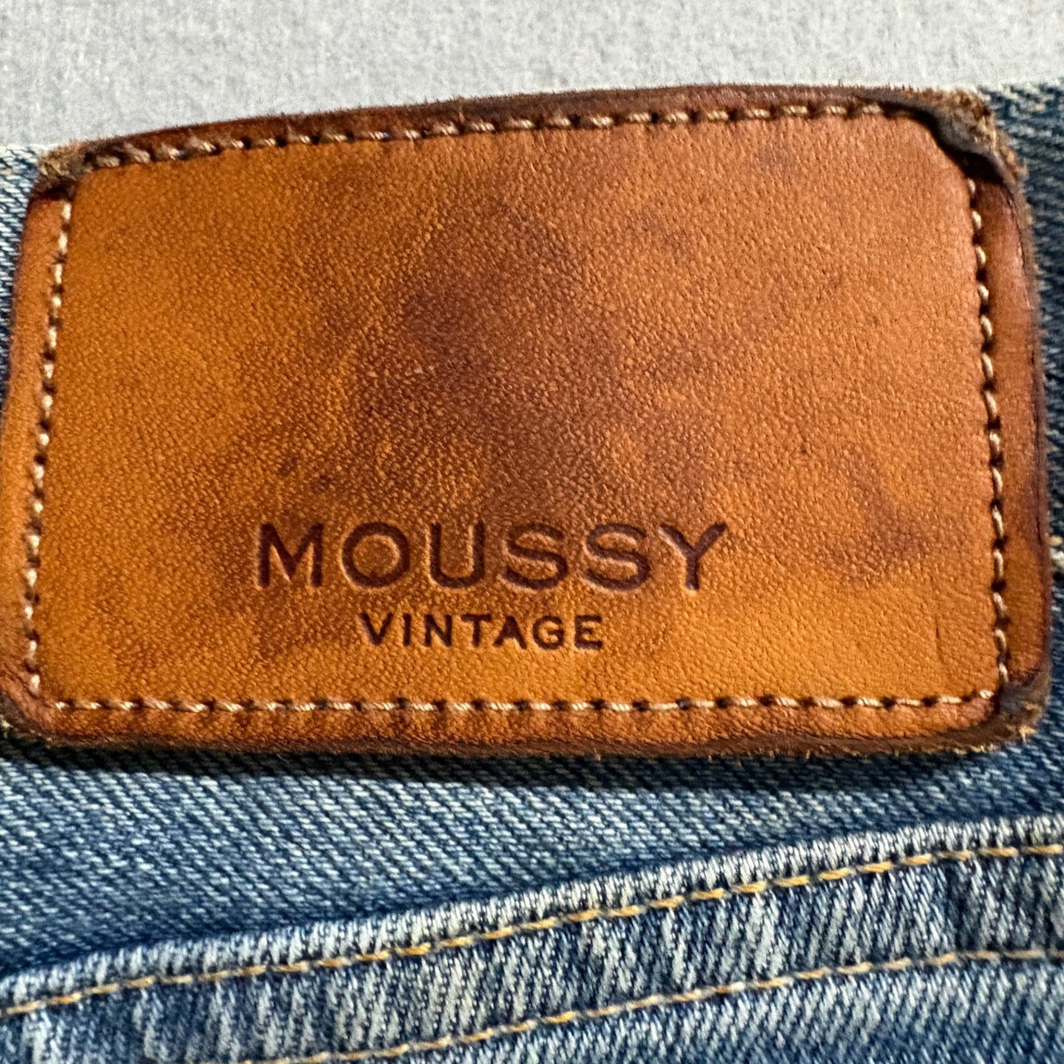 Moussy Vintage Barneys New York Jeans Womens 25 Distressed Blue Denim Japan Made