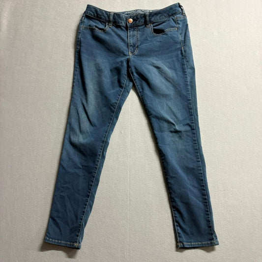 American Eagle Super Super Stretch Jegging Womens Size 12 Regular Blue Jeans