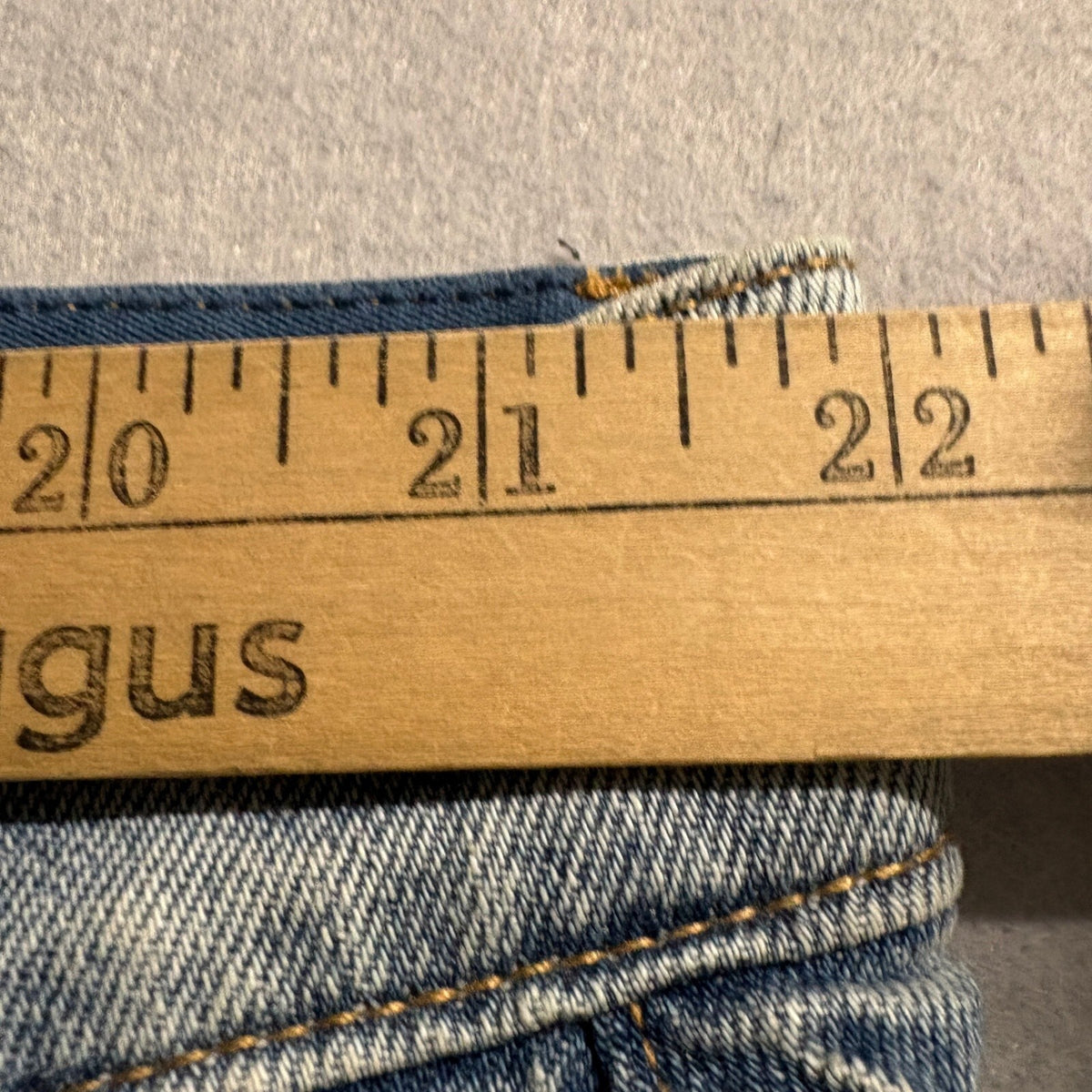 Terra & Sky Womens Wide Leg Ankle Jeans Sz 22W Blue Raw Hem High Rise Stretch - Photo 9