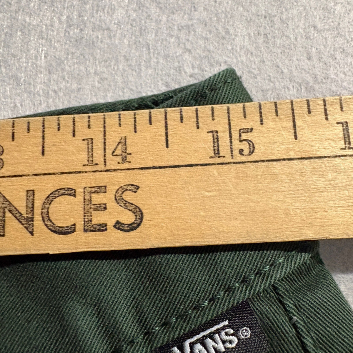 Vans Authentic Chino Slim Fit Pants Mens 30 Green Stretch Skate Casual Trousers