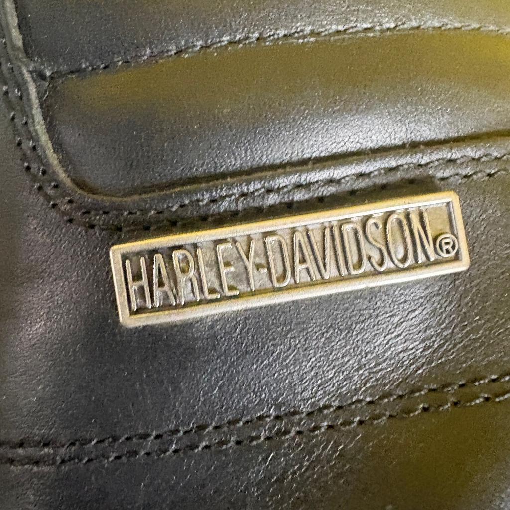 Harley Davidson El Paso Black Leather Motorcycle Boots Womens 7.5 M D83878