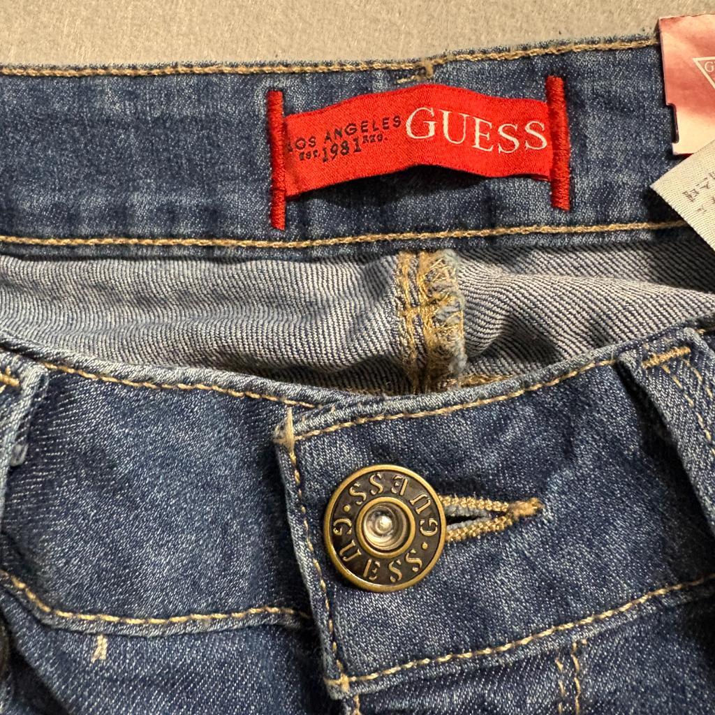 Guess Sienna Curvy Fit Skinny Jeans Womens Size 25 Blue Denim Stretch NWT