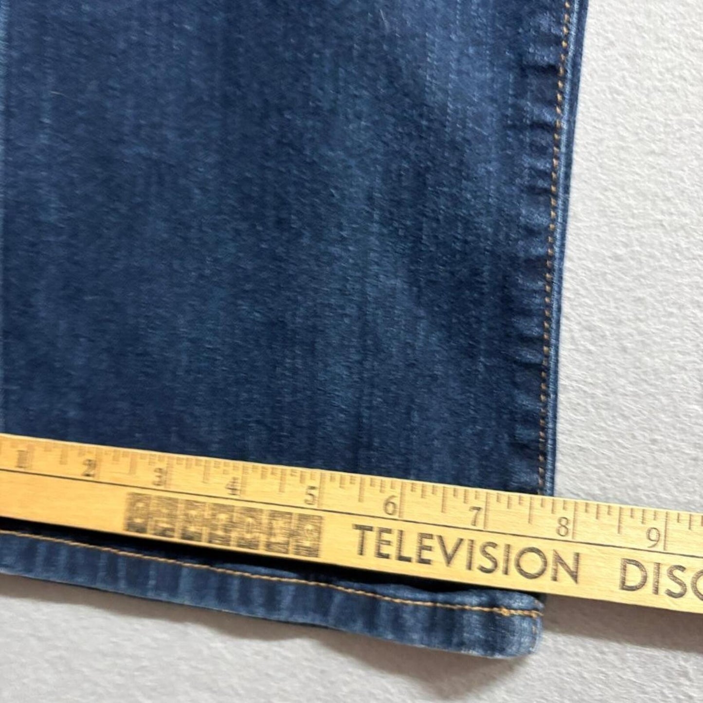 Bandolino Caroline Jeans Womens 14 Blue Denim Straight Leg Stretch Comfort